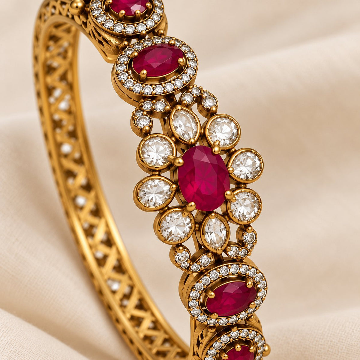 Ruchira Ruby Kundan Kada Bangle, photo 2