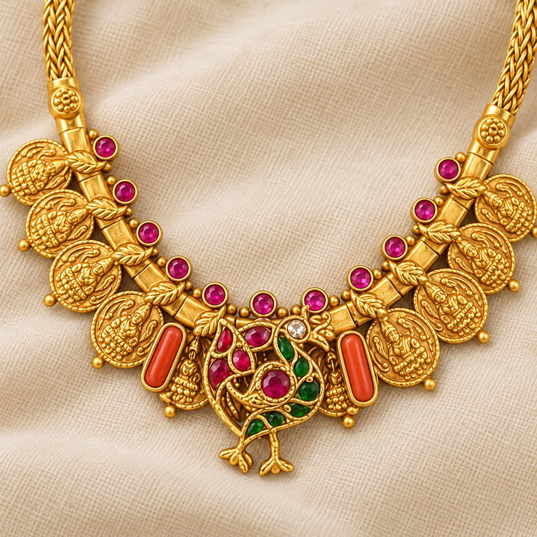 Shikhara Mayura Kasu Necklace, photo 1
