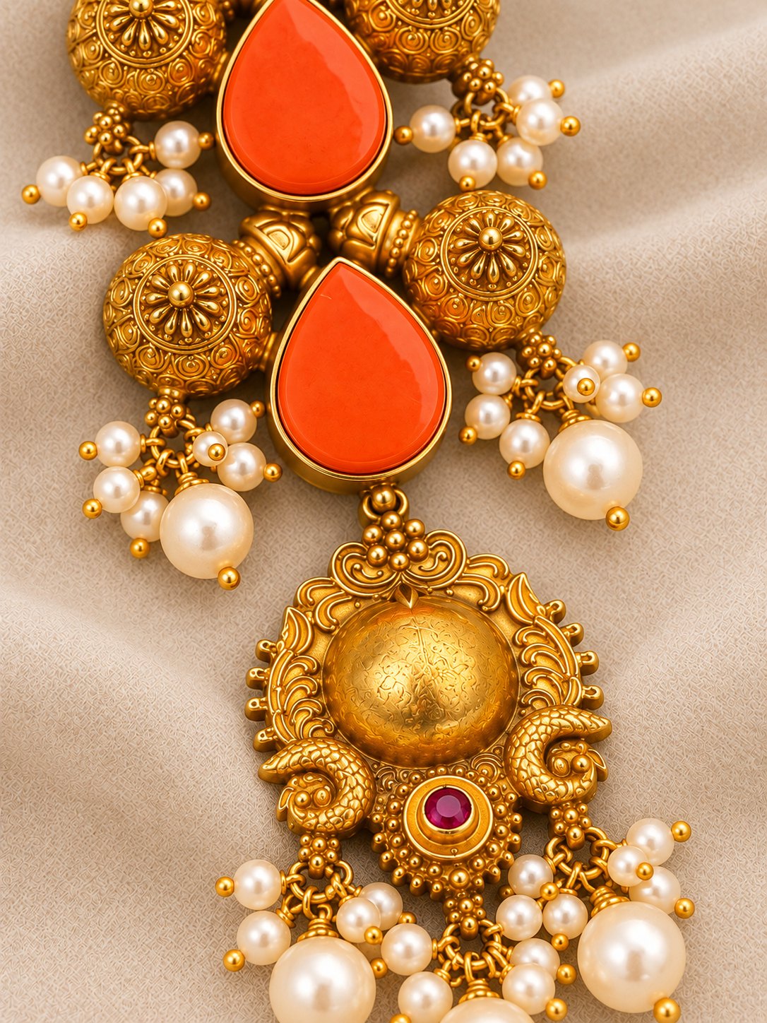 Sindhura Mayura Temple Pendant, photo 2