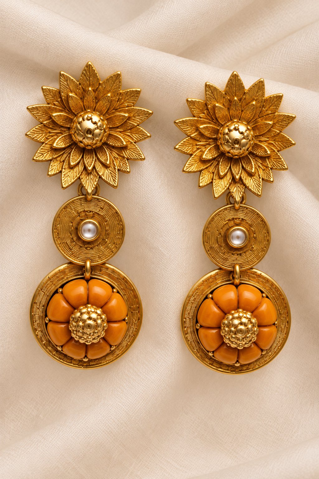 Surya Kamal Heritage Earrings, photo 1