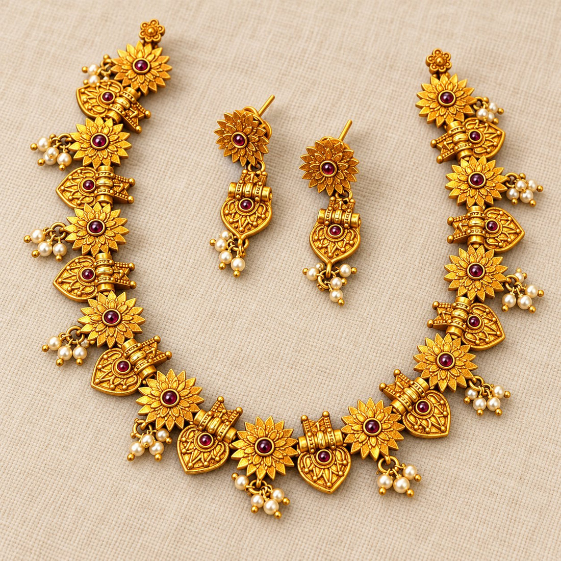 Surya Kamal Heritage Necklace Set, photo 1