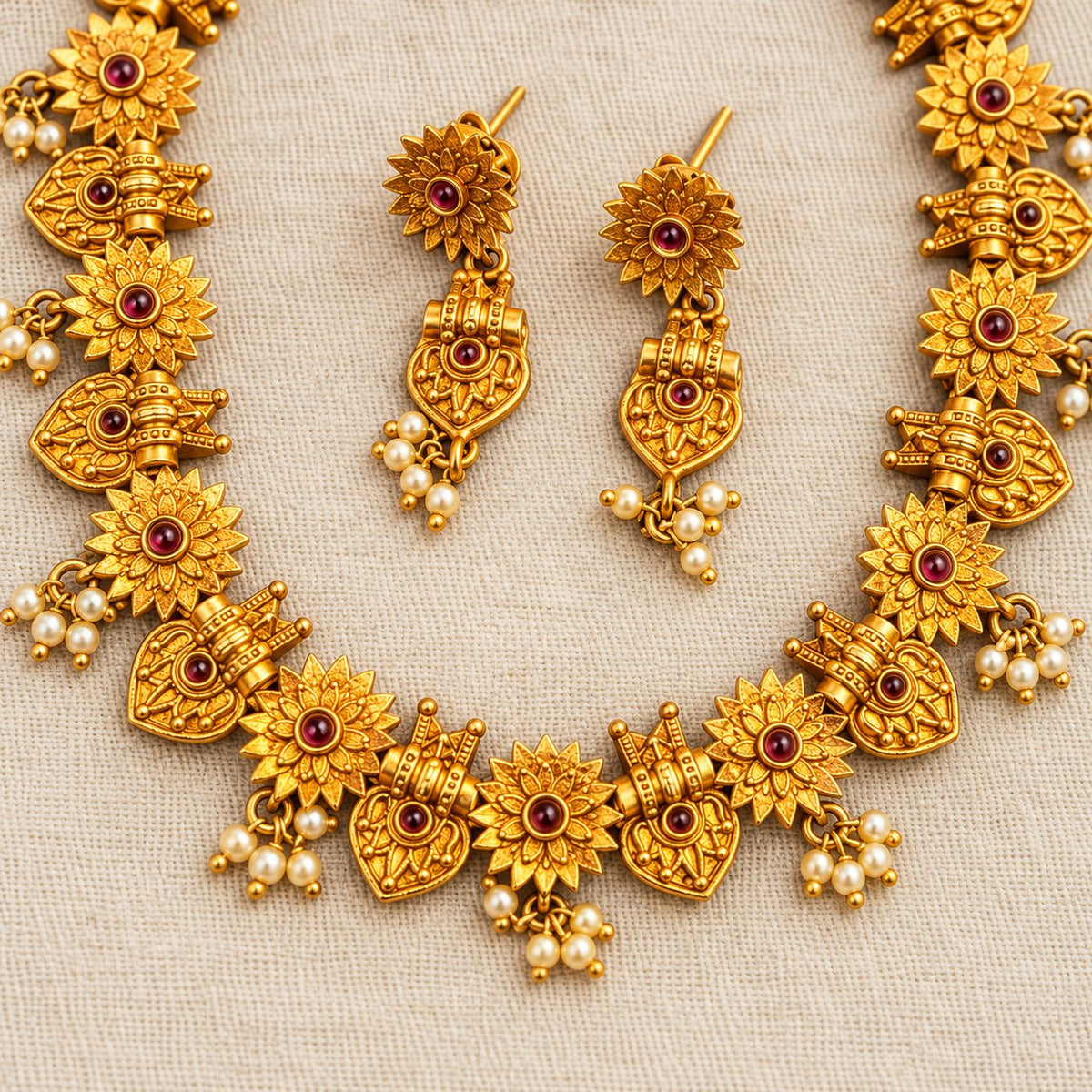 Surya Kamal Heritage Necklace Set, photo 2