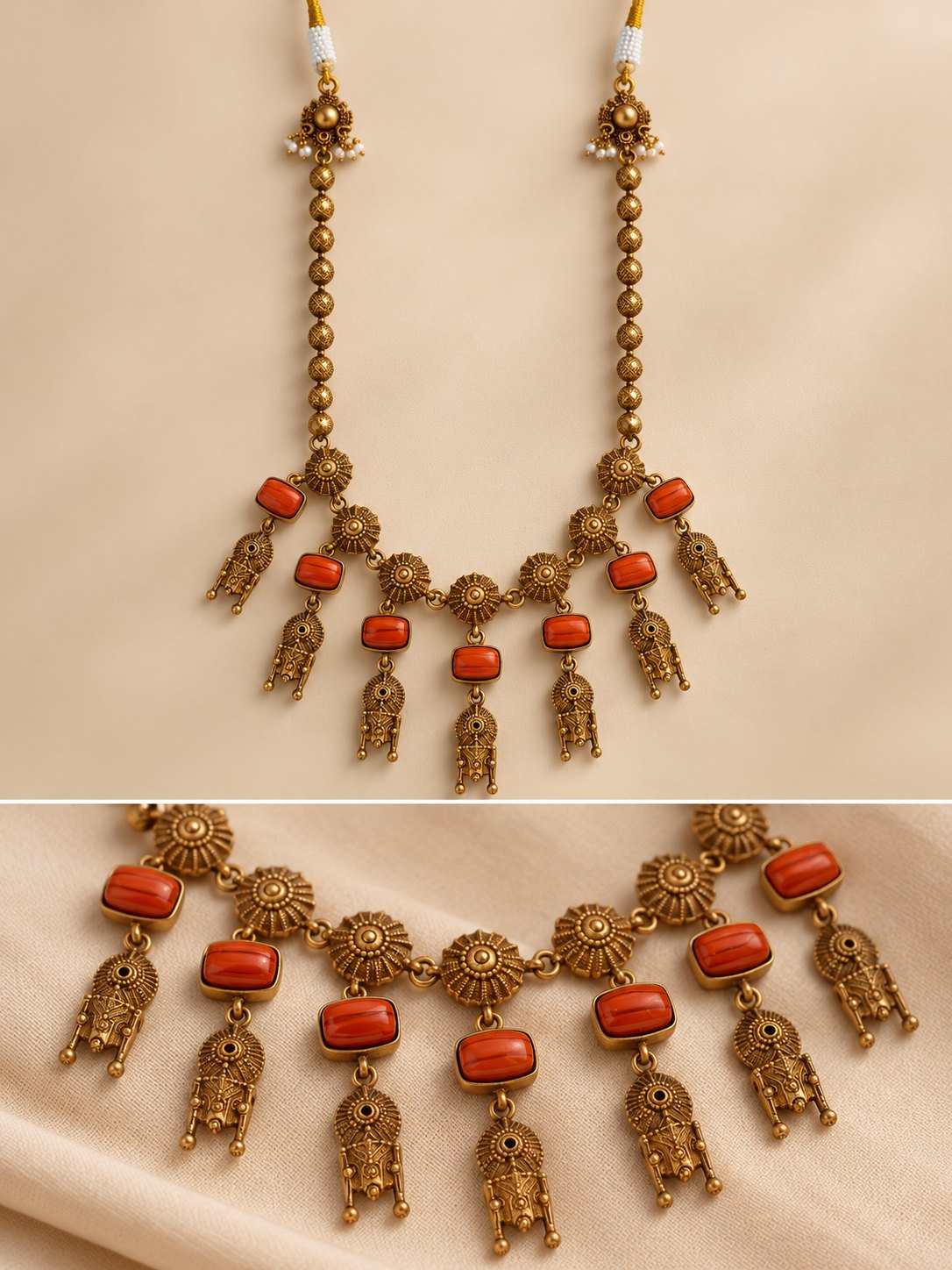 Tarangini Coral Beads Hara, photo 3