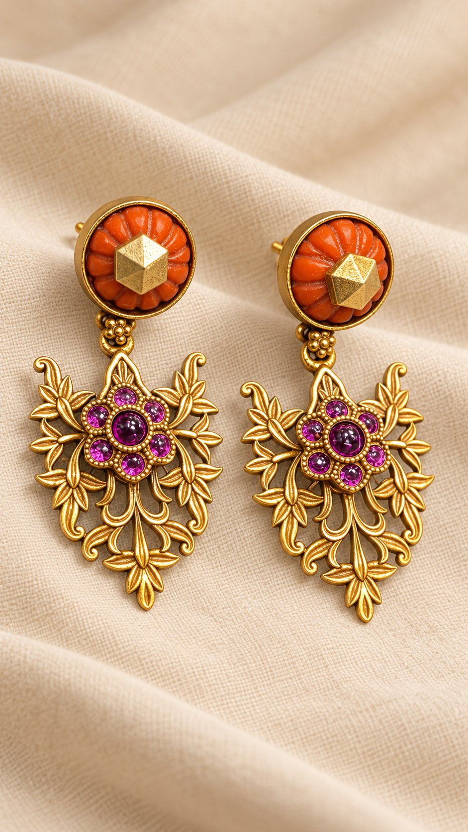 Tarangini Ruby Earrings, photo 3