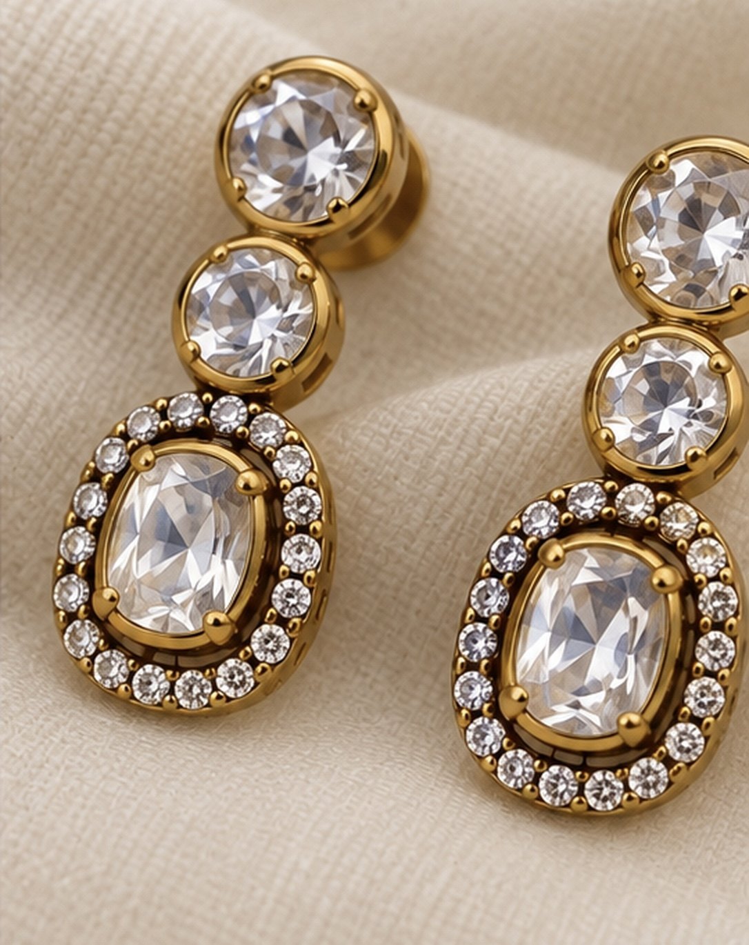 Tarunika Ruby Moissanite Necklace & Earrings Set, photo 6