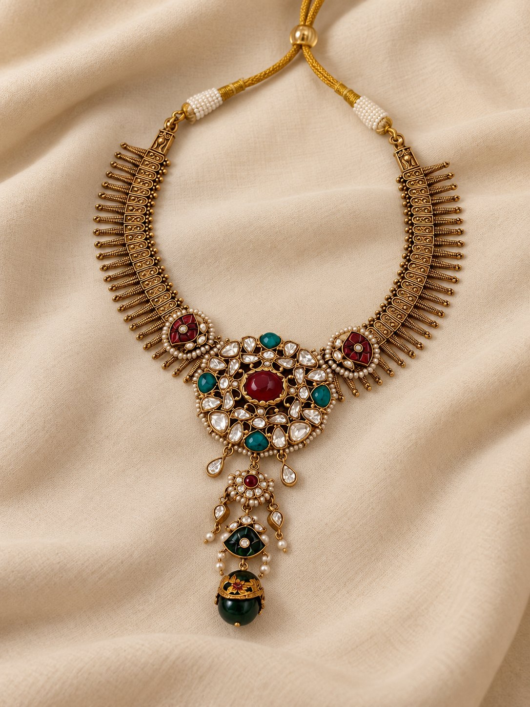 Vaidehi Royal Kundan Necklace, photo 3