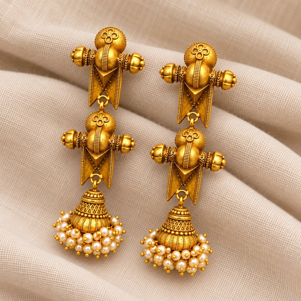 Vaidehi Traditional Jhumka Earrings, photo 2