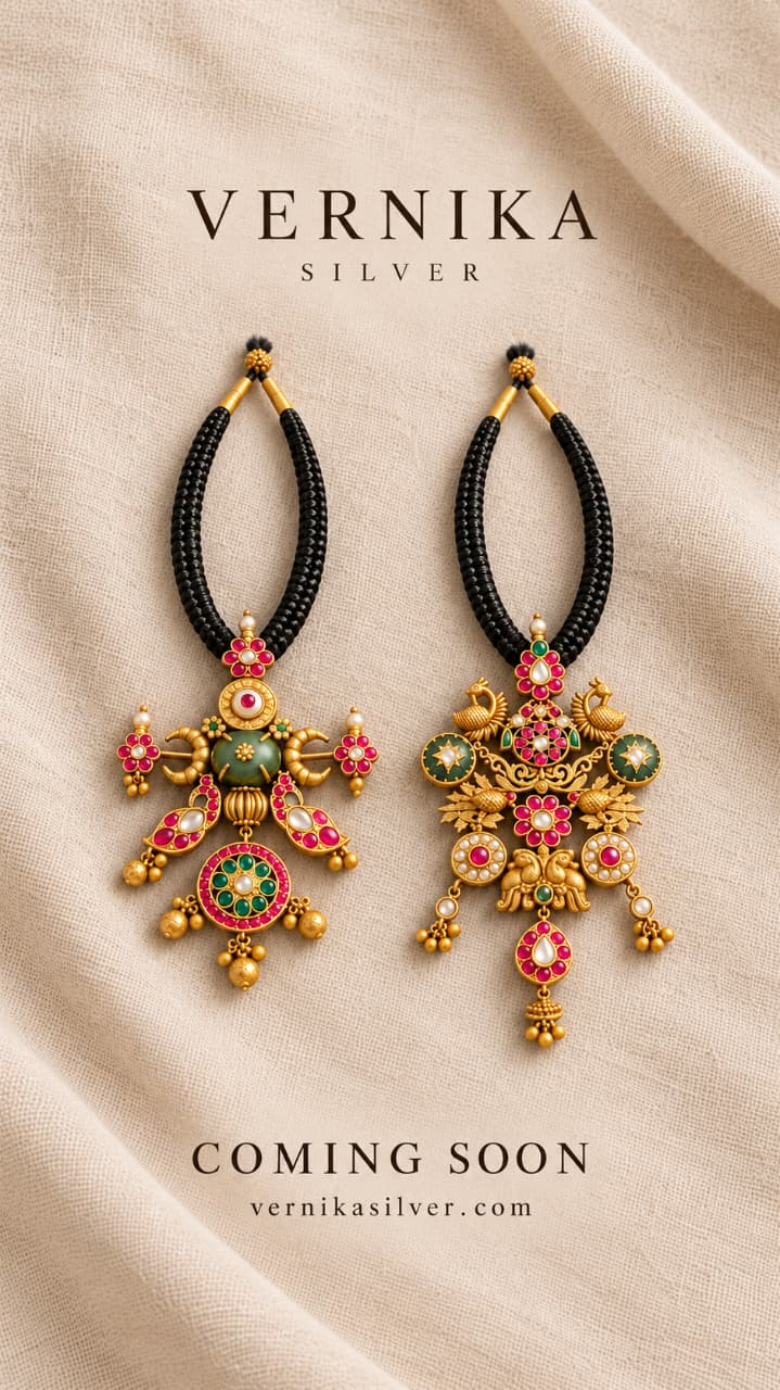 Vernika Silver — temple jewellery, coming soon